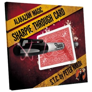 sharpie through card