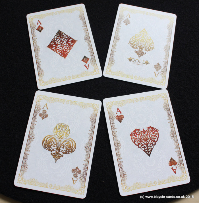 Bicycle 1 Deck of Gold - Carte da gioco con il retro (Gold) Deck