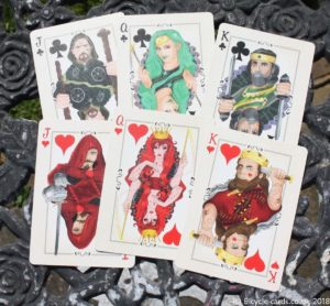 bicycle runic royalty playing cards - court cards clubs and hearts